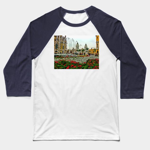 Plaza de Armas, Lima, Peru Baseball T-Shirt by vadim19